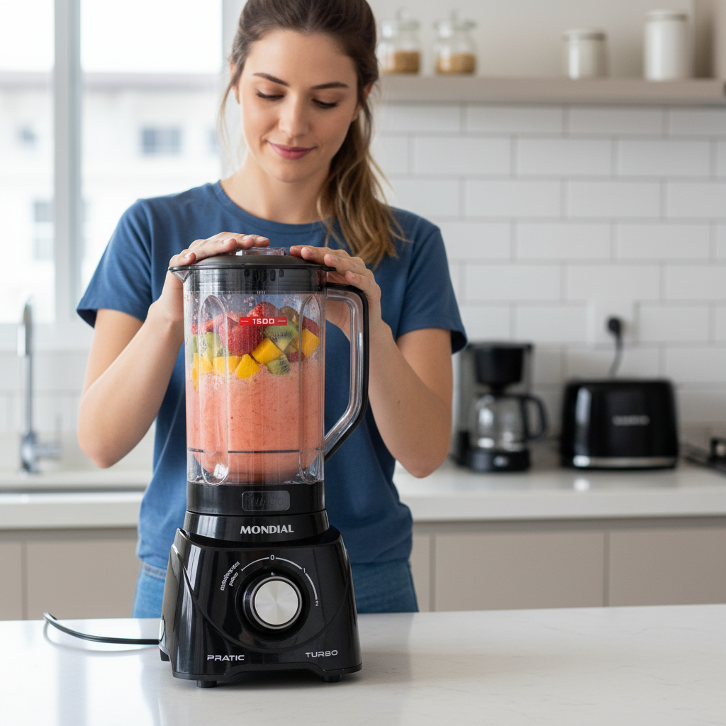 Liquidificador Pratic Turbo L98B Mondial Preto 127V
