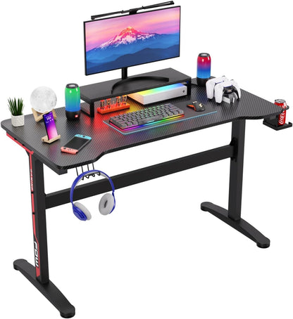 SHIPITFURNITURE 47" T-Shaped Gaming Desk