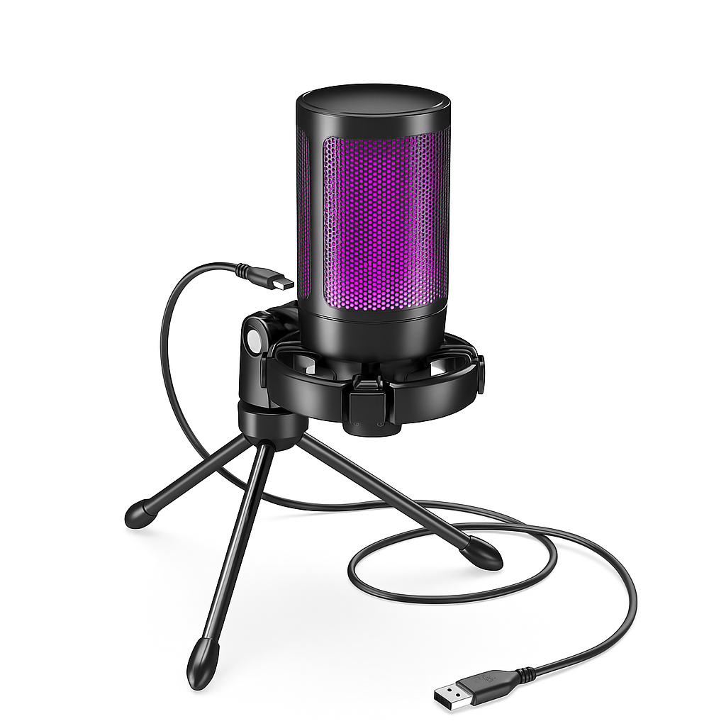 AmpliGame FIFINE A2 RGB USB Gaming Microphone
