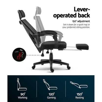 NNEDSZ Black Reclining Gaming Chair