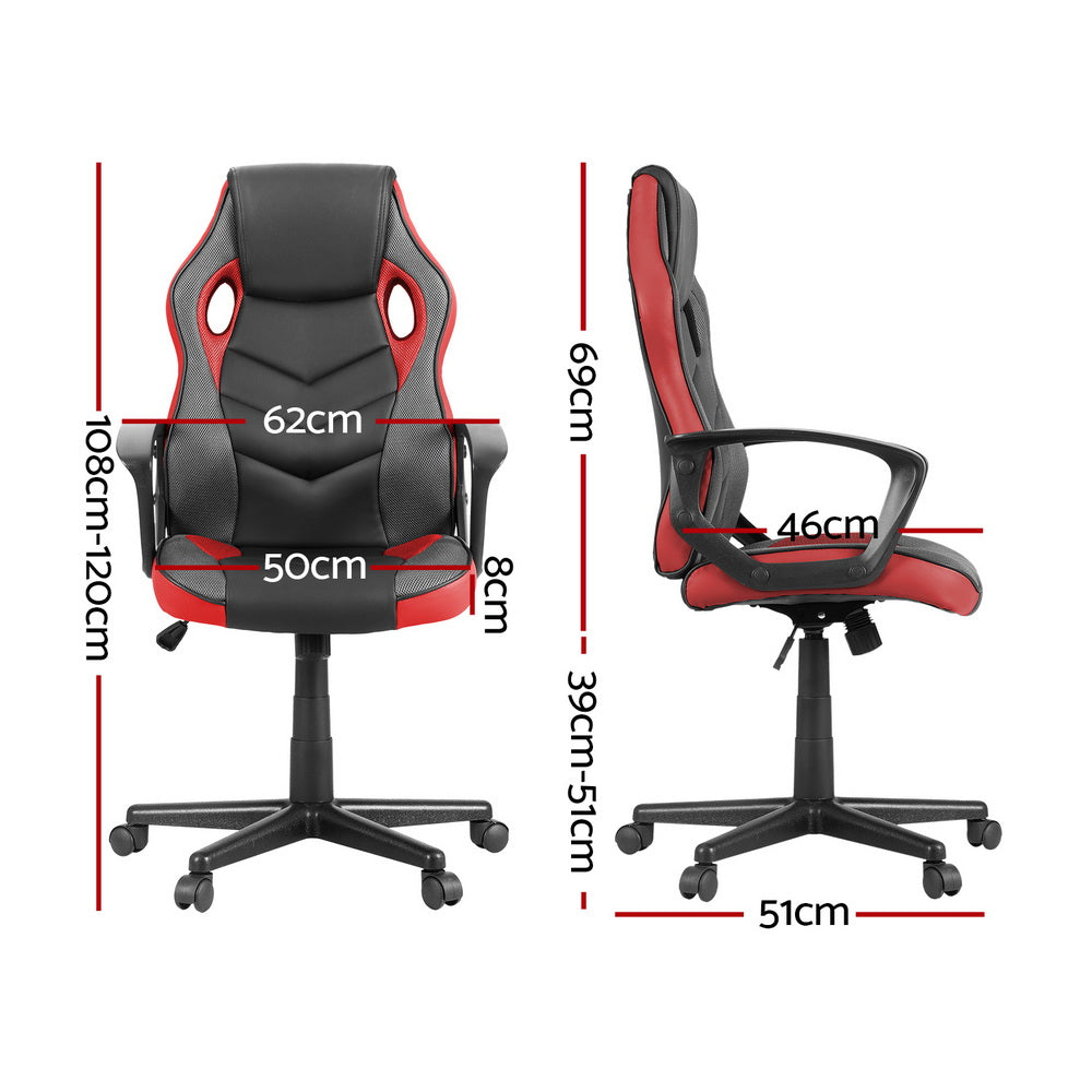 NNEDSZ Artiss Red Gaming Chair