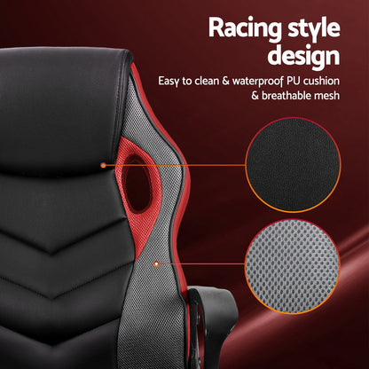 NNEDSZ Artiss Red Gaming Chair