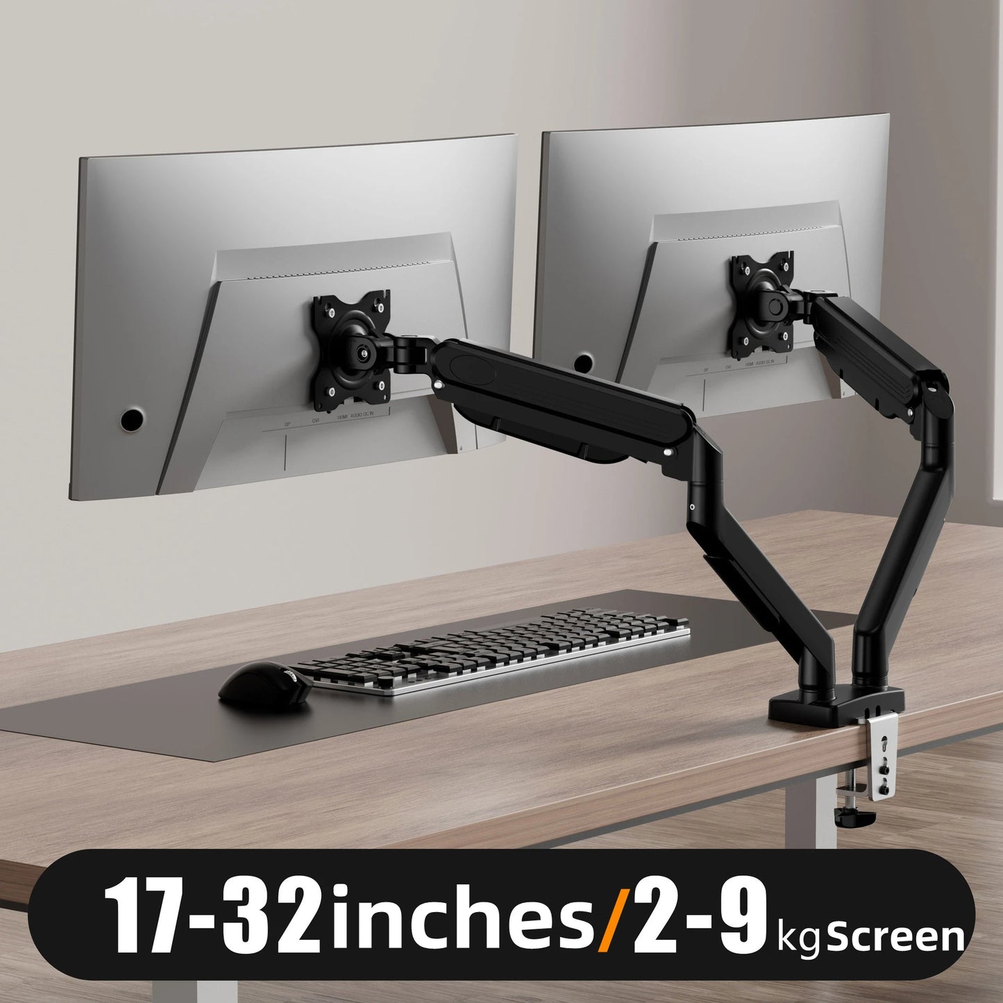 Dual Ajustable Monitor Mount 13″–32″