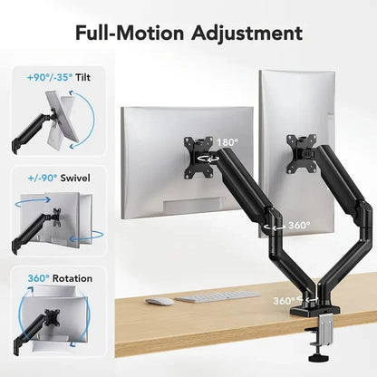 Dual Ajustable Monitor Mount 13″–32″
