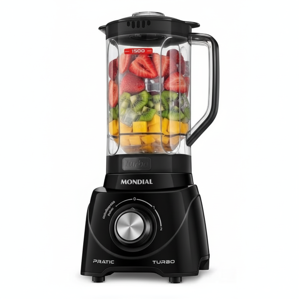 Liquidificador Pratic Turbo L98B Mondial Preto 127V