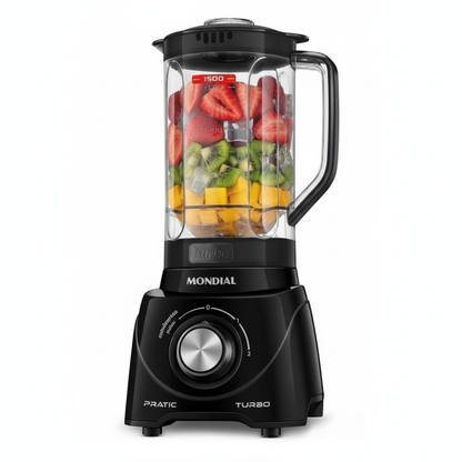Liquidificador Pratic Turbo L98B Mondial Preto 127V