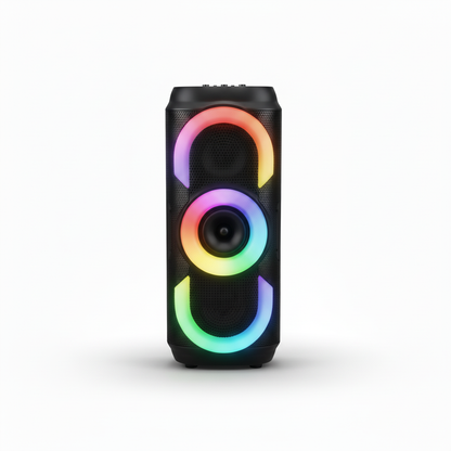 Caixa de Som Xtrad 50W RGB - Torre Bluetooth TWS & USB