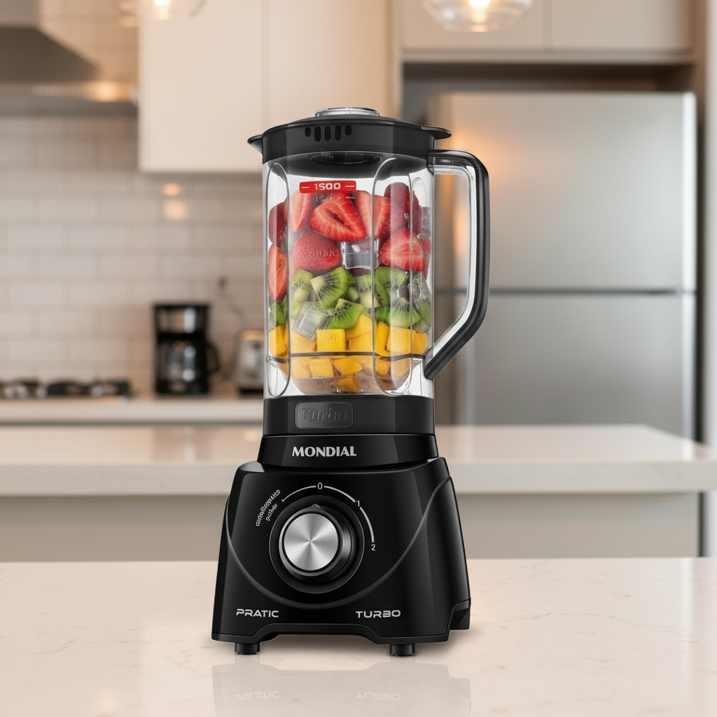 Liquidificador Pratic Turbo L98B Mondial Preto 127V