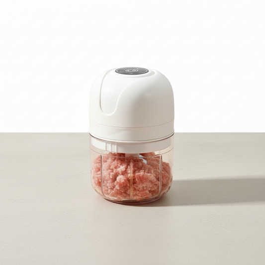 Mini Processador Elétrico Sem Fio 250ml - Triturador USB Recarregável