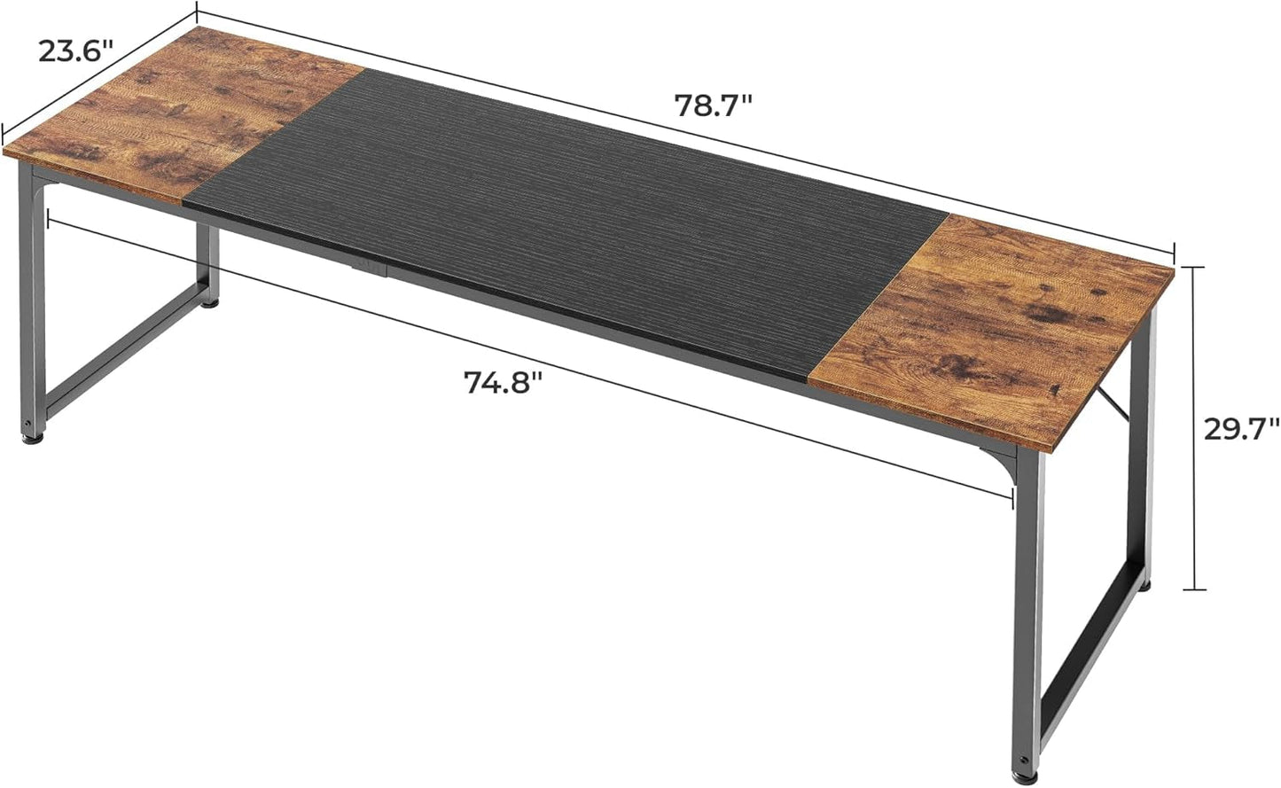 80" Office & Gaming Desk